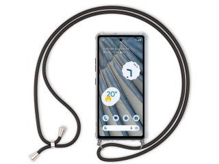 Google Pixel 7a Handykette Necklace Hülle Gummi transparent