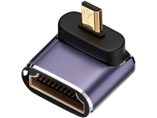 Micro HDMI auf HDMI 90 Grad Winkel nach unten Adapter