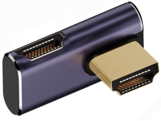 HDMI auf HDMI 90 Grad Winkel nach rechts oben flach Adapter