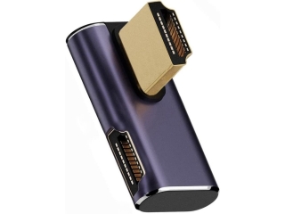 HDMI auf HDMI 90 Grad Winkel nach rechts oben flach Adapter