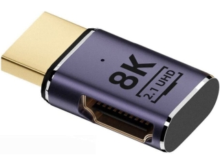 HDMI auf HDMI 90 Grad Winkel links Adapter