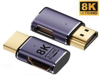 HDMI auf HDMI 90 Grad Winkel links Adapter