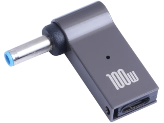 USB-C HP Notebook 90-Grad Netzteil Adapter 4.5 x 3mm innen 0.6mm