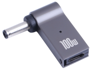 USB-C Dell Notebook 90-Grad Netzteil Adapter 4.5 x 3mm innen 0.6mm
