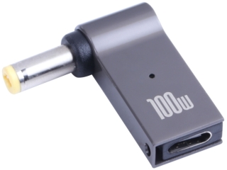 USB-C Notebook 90-Grad Netzteil Adapter DC Barrel 5.5 x 2.5mm