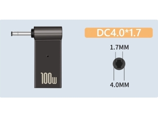 USB-C Notebook 90-Grad Netzteil Adapter DC Barrel 4.0 x 1.7mm