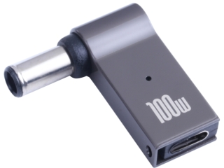 USB-C Notebook 90-Grad Netzteil Adapter DC Barrel 6.0 x 3.7mm 0.6mm