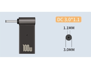 USB-C Acer Notebook 90-Grad Netzteil Adapter DC Barrel 3.0 x 1.1mm