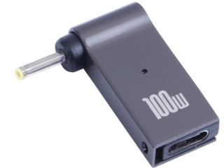 USB-C Notebook 90-Grad Netzteil Adapter DC Barrel 2.5 x 0.7 mm