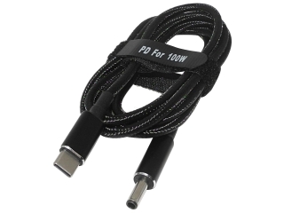 USB-C Dell Notebook PD 100W Ladekabel 1.8m (4.5 x 3mm innen 0.6mm)