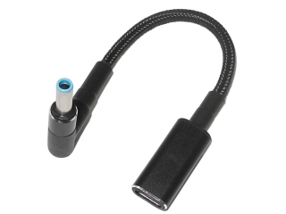 USB-C HP Notebook PD 100W Ladekabel 10cm (4.5 x 3mm innen 0.6mm)