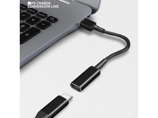 USB-C Notebook PD 100W Ladekabel 10cm DC Barrel Stecker (4.0 x 1.7mm)