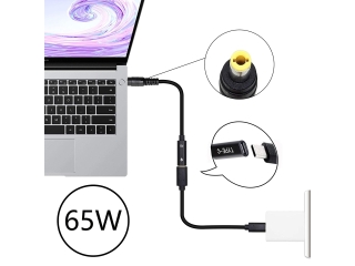 USB-C auf DC Barrel Adapter mit rundem Stecker 5.5 x 2.5 mm