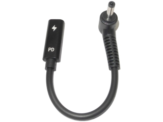 USB-C auf DC Barrel Adapter mit rundem Stecker 4.0 x 1.7 mm