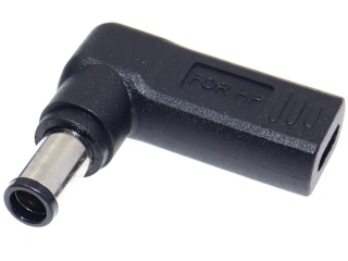 USB-C HP 7.4 x 5mm Notebook 90-Grad Netzteil Adapter 65W 19.5V