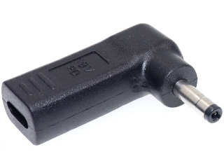 USB-C DC 4.0 x 1.7mm Notebook 90-Grad Netzteil Adapter 65W 19.5V