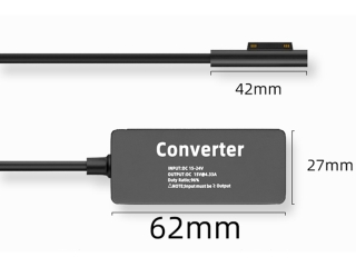 DC Barrel 5.5 x 2.1mm auf Microsoft Surface Ladegerät Netzteil Adapter