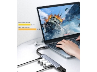 6-in-1 USB-C Hub Multiport Adapter HDMI USB mit Power Delivery