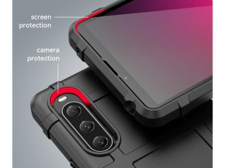 Sony Xperia 10 V Rugged Shield Anti-Shock Case schwarz