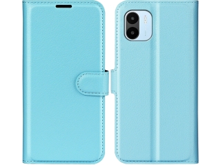 Xiaomi Redmi A2 Lederhülle Portemonnaie Karten Etui hellblau