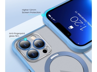 Apple iPhone 14 Pro Fallschutz Hülle mit MagSafe Standring rot