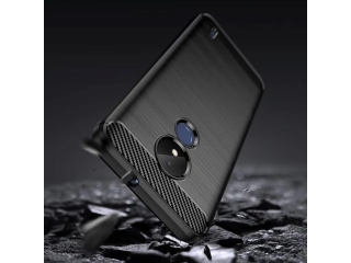 Nokia C21 Carbon Gummi Hülle TPU Case schwarz