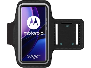 Motorola Edge 40 Fitness Jogging Sport Armband mit Schlüsselfach