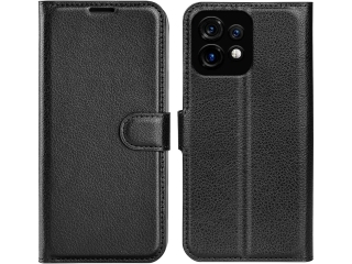 Motorola Edge 40 Pro Lederhülle Portemonnaie Karten Etui schwarz