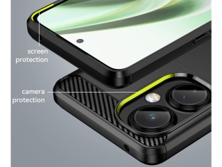 OnePlus Nord CE 3 Lite Carbon Gummi Hülle TPU Case schwarz