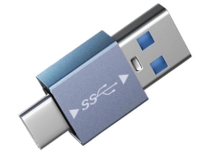 USB-A auf USB-C Adapter USB 3.1 10 Gbit/s Daten & Charge