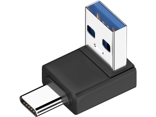 USB-A auf USB-C Adapter abgewinkelt 90 Grad nach oben (male/male)