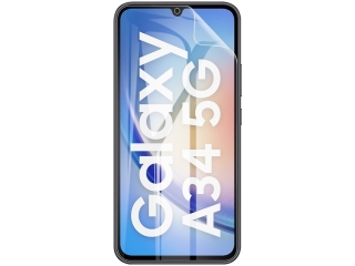 100% Display Schutz Folie Samsung Galaxy A34 5G Crystal Clear