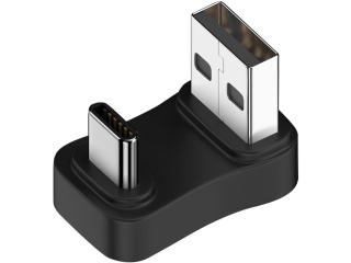 USB-A auf USB-C 180 Grad Winkel U-Form nach unten Adapter (male/male)