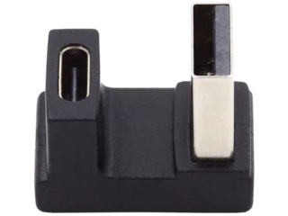 USB-A auf USB-C 180 Grad Winkel U-Form nach oben Adapter (male/female)
