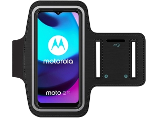 Motorola Moto E20 Fitness Jogging Sport Armband mit Schlüsselfach