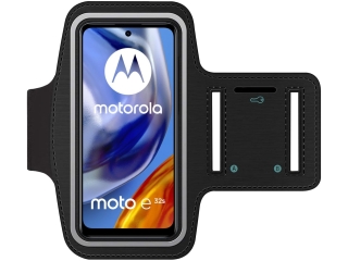 Motorola Moto E32s Fitness Jogging Sport Armband mit Schlüsselfach