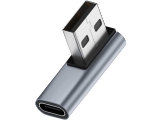USB-A auf USB-C 90 Grad Winkel nach rechts flach Adapter (male/female)