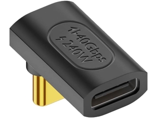 USB-C Adapter 90 Grad Winkel Up/Down (male/female) USB4 40Gbit/s 240W