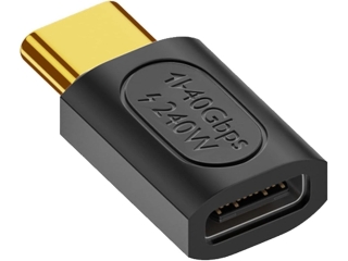 USB-C zu USB-C Stecker/Buchse Adapter (male/female) USB4 40Gbit/s 240W