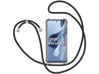 Oppo Reno10 Handykette Necklace Hülle Gummi transparent