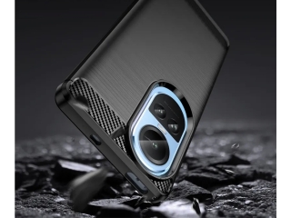Oppo Reno10 Carbon Gummi Hülle TPU Case schwarz