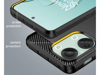 OnePlus Nord 3 Carbon Gummi Hülle TPU Case schwarz