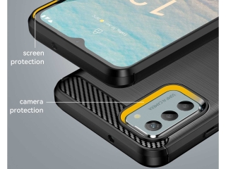 Nokia G42 Carbon Gummi Hülle TPU Case schwarz