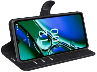 Nokia G42 Lederhülle Portemonnaie Karten Etui schwarz