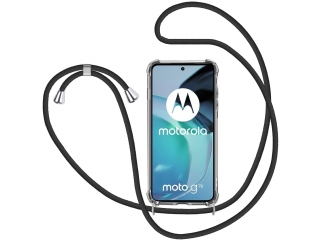 Motorola Moto G72 Handykette Necklace Hülle Gummi transparent