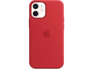 Apple iPhone 12 mini Silikon MagSafe Case Hülle rot