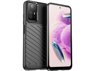 Xiaomi Redmi Note 12S SpaceCase Stripes Impact-Resistant Hülle schwarz