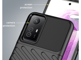 Xiaomi Redmi Note 12S SpaceCase Stripes Impact-Resistant Hülle schwarz