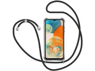 Samsung Galaxy A23 5G Handykette Necklace Hülle Gummi transparent