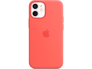 Apple iPhone 12 mini Silikon MagSafe Case Hülle pink citrus